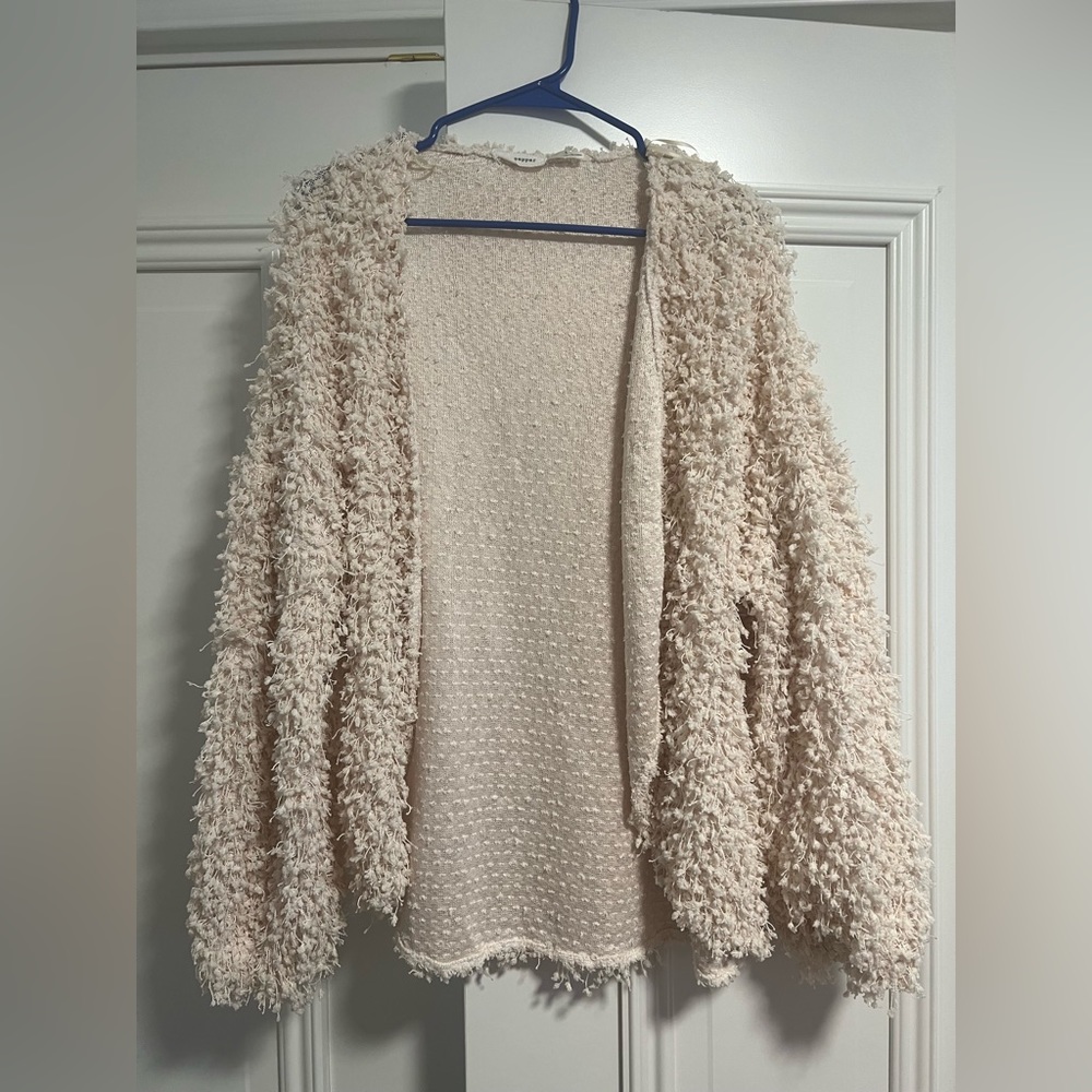 White cardigan